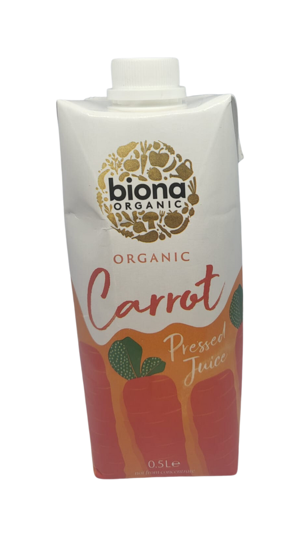 BIONA Carrot Juice Organic Tetra 500ml
