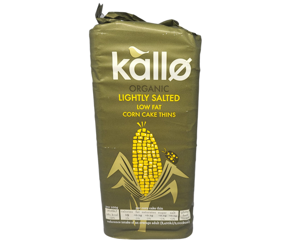 KALLO  Organic Corn Cake Thins 130g