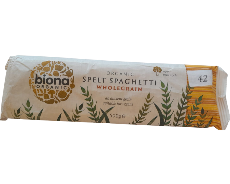BIONA Organic Wholegrain Spelt Spaghetti 500g