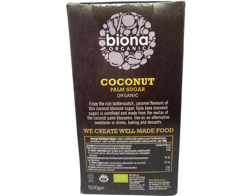 BIONA Coconut Palm Sugar - Organic 500g