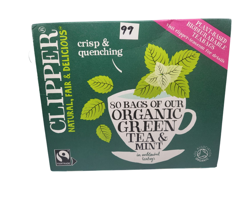 CLIPPER Organic Green Team with Mint 80 Bags
