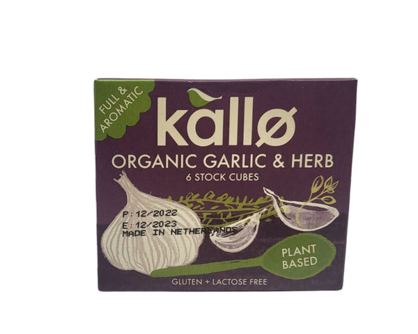 KALLO Garlic & Herb Stock Cubes 66g