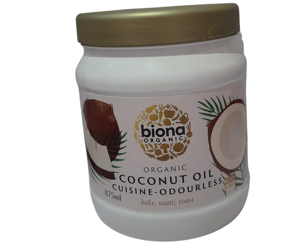 BIONA Coconut Cuisine Odourless Oil Organic 875ml