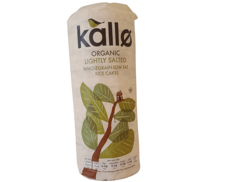 KALLO Original Organic Wholegrain Lightly Salted Rice Cakes 130g
