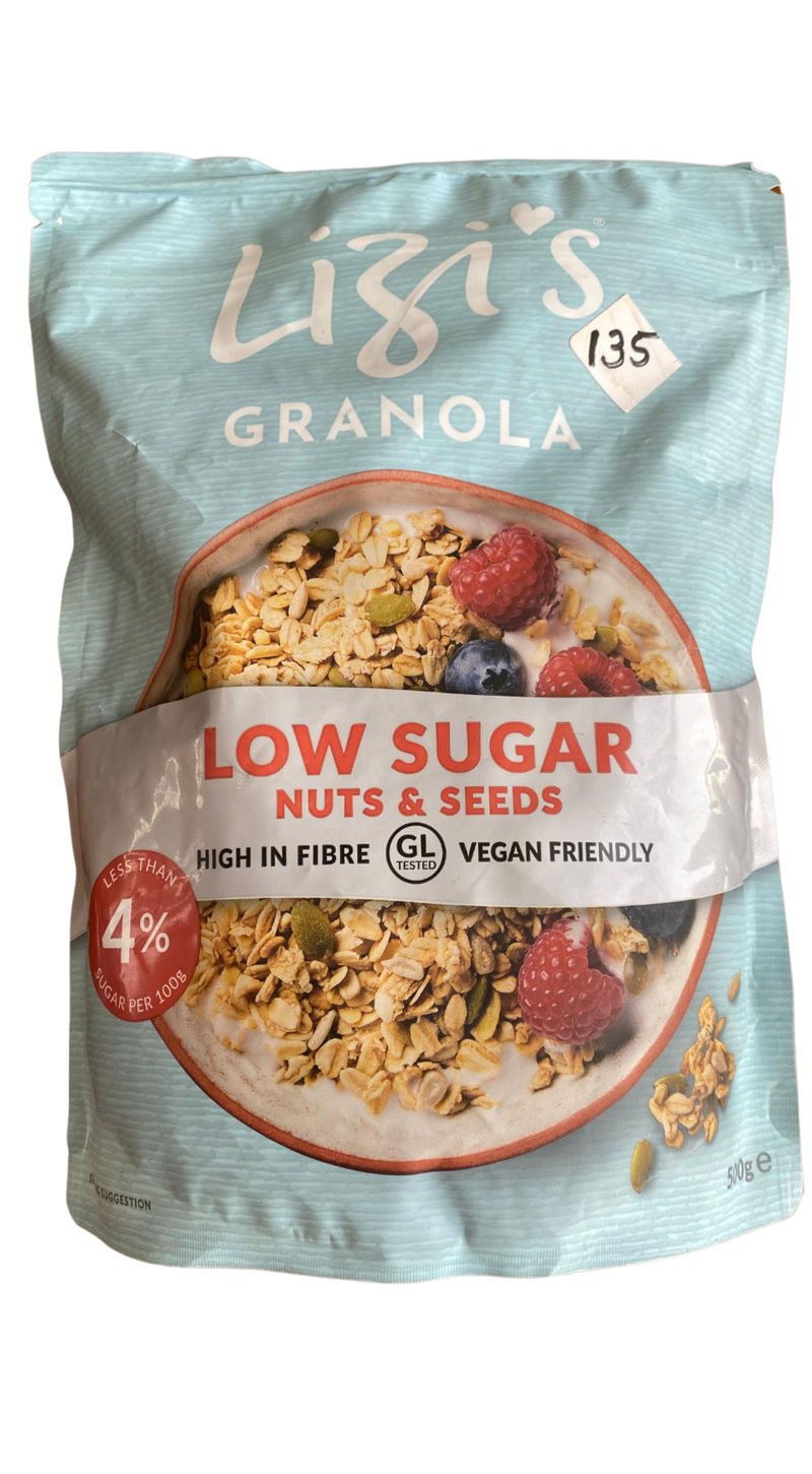 LIZI'S Low Sugar Nut & Seeds Granola 500g