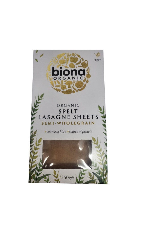 BIONA Spelt Lasagne Sheets - Organic 250g