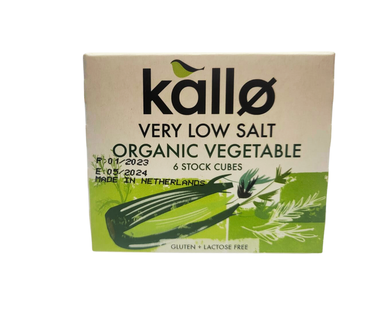 KALLO Low Salt Vegetable Stock Cubes 60g