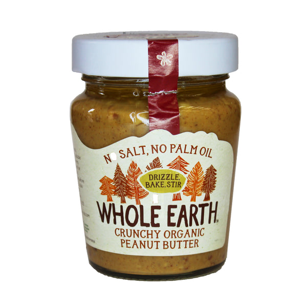 WHOLE EARTH Peanut Butter-100% Nuts,Crunch 227g
