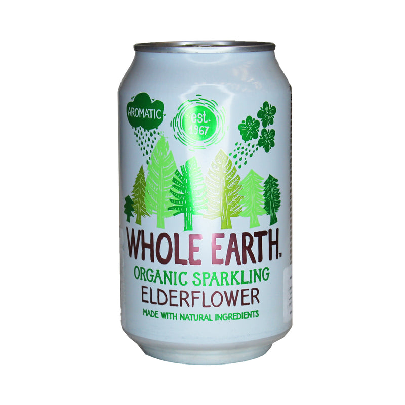 WHOLE EARTH Sparkling Elderflower Organic 330ml