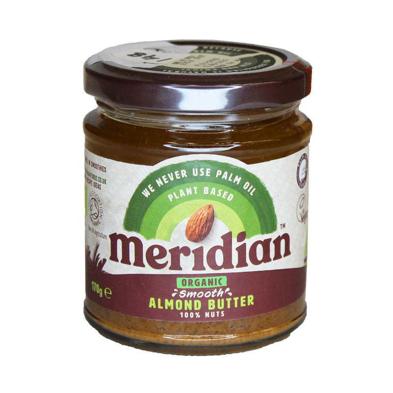 MERIDIAN  Organic Almond Butter Smooth 100% -  170g