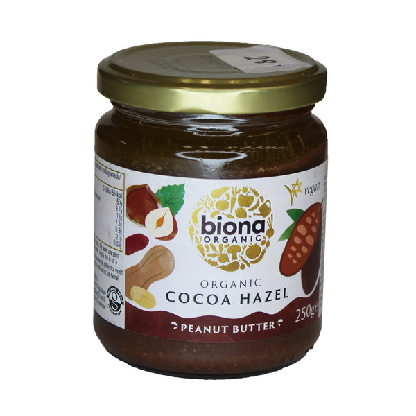 BIONA Cocoa Hazel Peanut Butter 250g