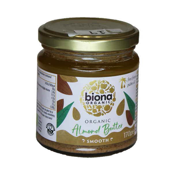 BIONA Almond Butter Smooth Organic 170g