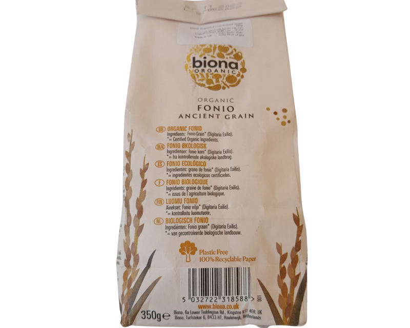 BIONA Organic Fonio Ancient Grain 350g