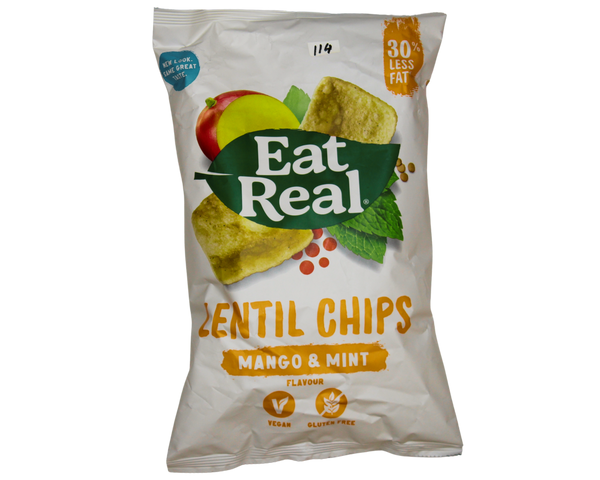 EAT REAL Lentil Chips Mango & Mint 113g