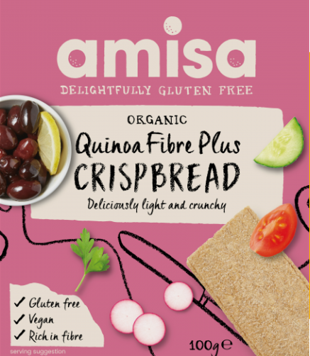 AMISA Crispbread - Quinoa Fibre Plus 100g
