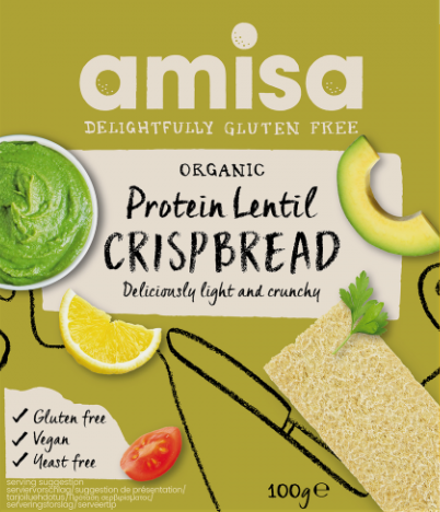 AMISA Protein Lentil Crispbread 100g