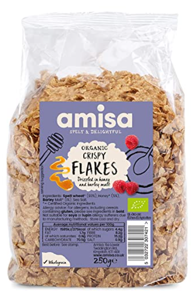 AMISA Spelt Crispy Flakes - Organic 250g