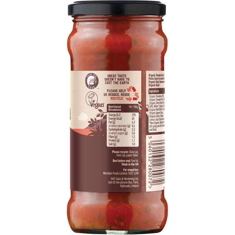Meridian Tomato and Basil Pasta Sauce
