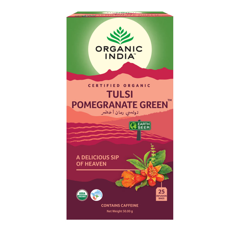 Tulsi Pomegranate Green Tea Bag
