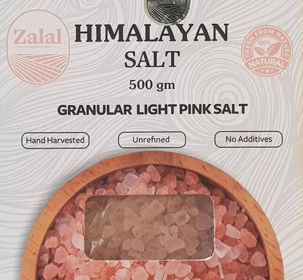 ZALAL HIMALAYAN LIGHT PINK SALT 500 GM