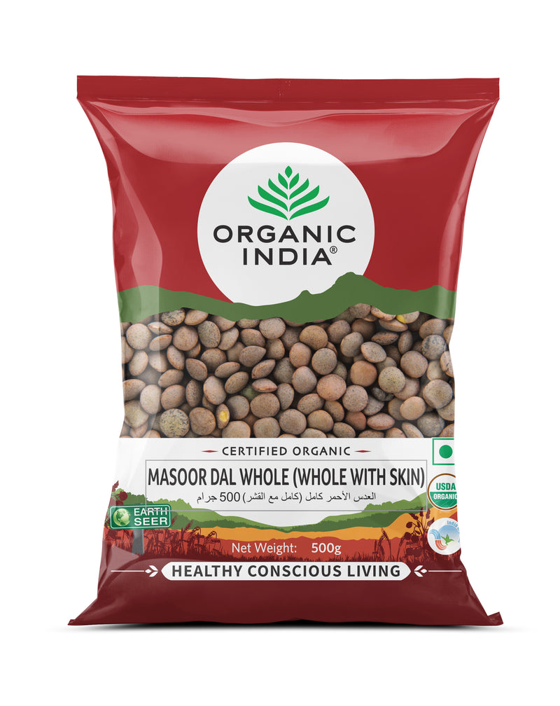 Organic India Masoor Dal Whole (With Skin)