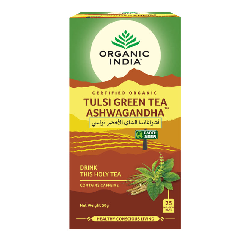 Tulsi Green Tea Ashwagandha Tea Bag